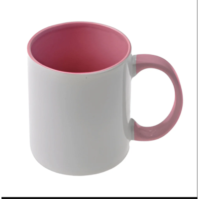 MUG ROSE AVEC IMPRESSION
