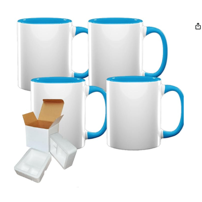 MUG BLUE AVEC IMPRESSION